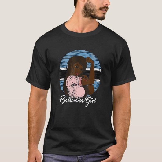 Batswana Vlag Botswana Motswana Meisje T-shirt (Voorkant)