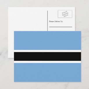 Batswana Vlag, Vlag van Botswana Briefkaart