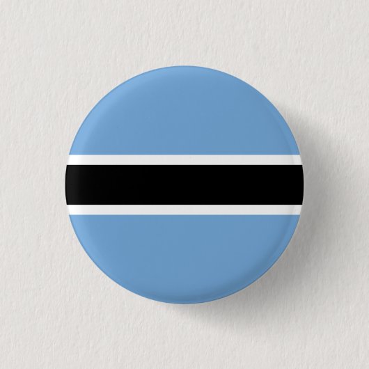 Batswana Vlag, Vlag van Botswana Ronde Button 3,2 Cm (Voorkant)
