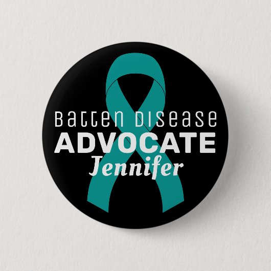 Batten Disease Advocate lint zwarte Button (Voorkant)