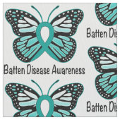 Batten Disease Awareness Butterfly Stof (Close Up)