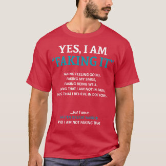 Batten Disease Awareness Ik doe alsof in deze FA T-shirt