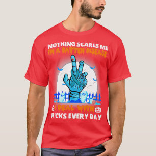 Batten Disease Awareness Niets schrikt me af Happy T-shirt