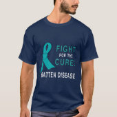 Batten Disease Fight for a Cure T-shirt (Voorkant)