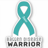 Batten Disease Warrior Vinyl Sticker (Voorkant)