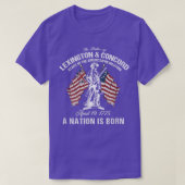 batten van Lexington en de Amerikaanse revolutie i T-shirt (Design voorkant)