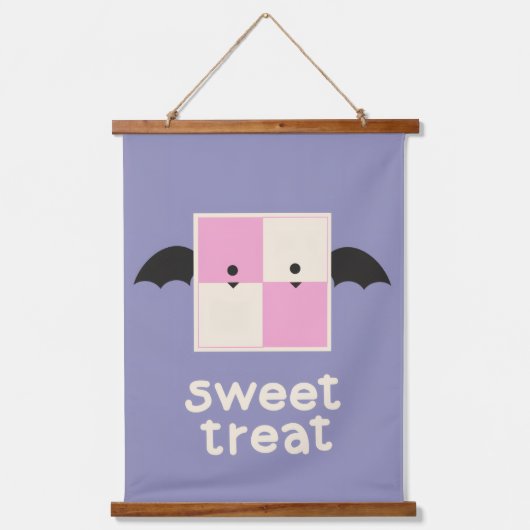 Battenberg Buddies - Wood Topped Wall Tapestry Hangend Wandkleed (Voorkant)