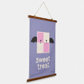 Battenberg Buddies - Wood Topped Wall Tapestry Hangend Wandkleed (Gebogen)