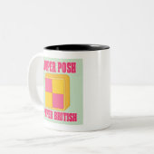 Battenberg Proper Posh Proper Brits Tweekleurige Koffiemok (Voorkant links)