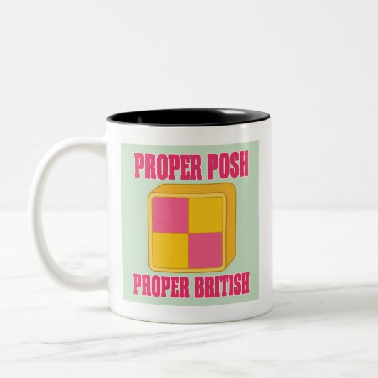 Battenberg Proper Posh Proper Brits Tweekleurige Koffiemok (Links)