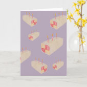 Battenburg Cake Galore Verjaardag Kaart (Gele Bloem)