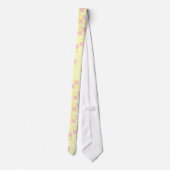 Battenburg Cake Pattern. Roze en geel. Stropdas (Achterkant)