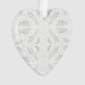 BATTENBURG KANT Acryl Hart Ornament (voorkant)