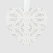 BATTENBURG KANT Acryl Hart Ornament (achterkant)