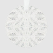 BATTENBURG KANT Acryl Ronde Kerstversiering Ornament (voorkant)