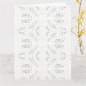 BATTENBURG KANT Groot Wenskaart Kaart (Gele Bloem)