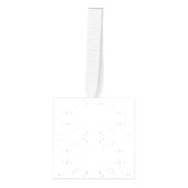 BATTENBURG KANT Houten Kubus Ornament (Voorkant)