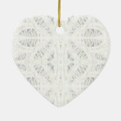 BATTENBURG KANT Keramisch Hart Ornament (Achterkant)