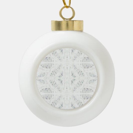 BATTENBURG KANT Keramische Bal Hanger Ornament (Voorkant)