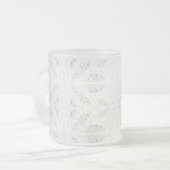 BATTENBURG LACE Frosted Glass Mok (Voorkant links)