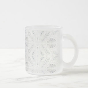 BATTENBURG LACE Frosted Glass Mok