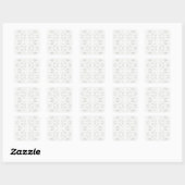 BATTENBURG LACE Small Square Stickers (Vel)