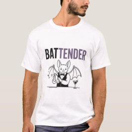 Battender – Grappige Vleermuis Barman Woordspeling T-shirt