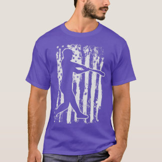 Batter Baseball Softball USA Vlag T-shirt