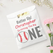 Batter omhoog! Baseball 1e verjaardag Bedankzakje (Gezegeld)