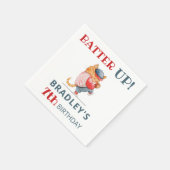 Batter omhoog! Baseball Sportjongens Birthday Servet (Hoek)