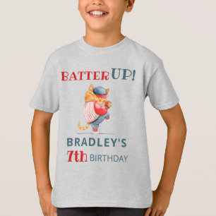 Batter omhoog! Honkbal Sport Verjaardag Gast van E T-shirt