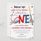 Batter onze kleine Rookie honkbal 1e verjaardag Kaart (Voorkant)