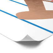 Batter op Baseball Thema Birthday Welkom Poster (Hoek)