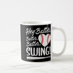 Batter Swing Baseball Heart Mam Cute Women's Mothe Koffiemok