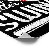 Batter Swing Baseball Heart Mam Cute Women's Mothe Poster (Hoek)