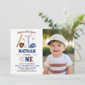 Batter-up Baseball, uitnodiging van 1 september (Staand voorkant)