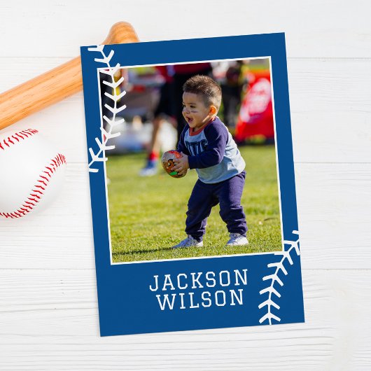 Batter up honkbal 1e verjaardagsfeest kaart