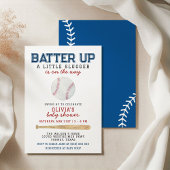 Batter Up Honkbal Baby shower Kaart