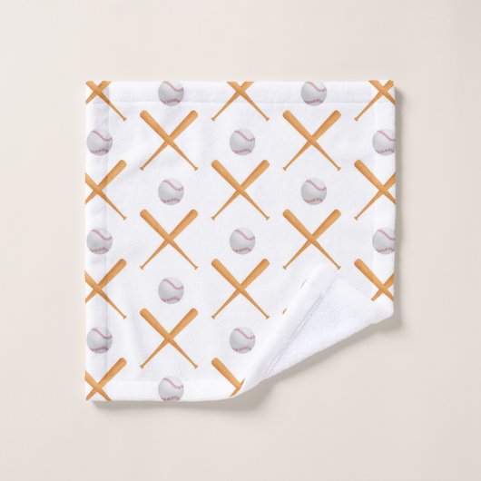 Batter up honkbal sport patroon bad handdoek (Wasdoekje)