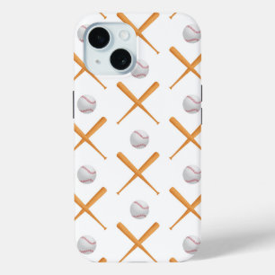 Batter up honkbal sport patroon iPhone 15 case
