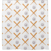 Batter up honkbal sport patroon douchegordijn (Voorkant)