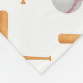 Batter up honkbal sport patroon fleece deken (Hoek)