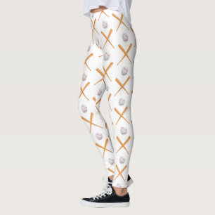 Batter up honkbal sport patroon leggings