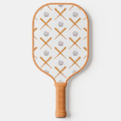 Batter up honkbal sport patroon pickleball paddle (Voorkant)