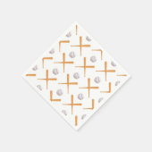 Batter up honkbal sport patroon servet (Hoek)