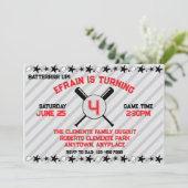 Batter up honkbal verjaardagsfeestje kaart (Staand voorkant)