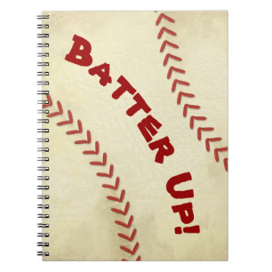 Batter-up-Notitieboek met rugbal Notitieboek