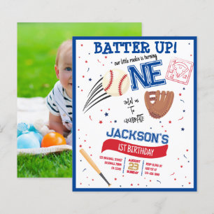 Batter Up Rookie Baseball Goedkope Foto 1e Verjaar