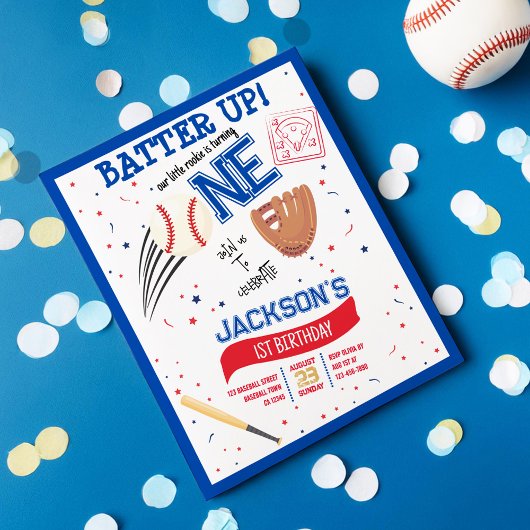 Batter Up Rookie Honkbal Budget 1e Verjaardag