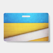 Battered Building-Minimal Abstract by STaylor Badge (Achterkant)